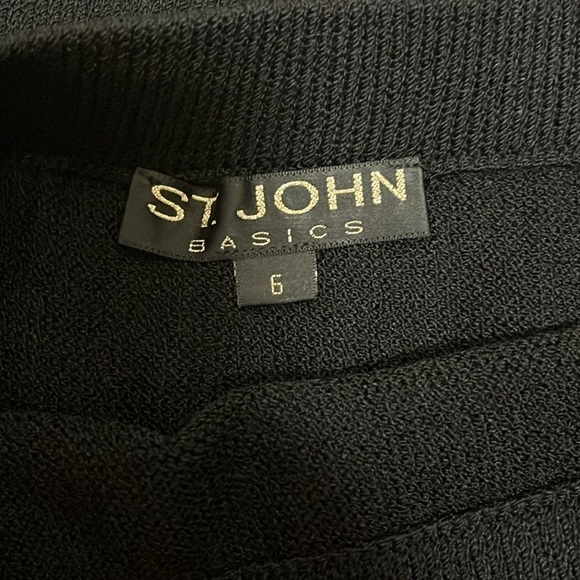 St. John Basics Long Maxi Black Skirt Size 6 - Picture 9 of 11